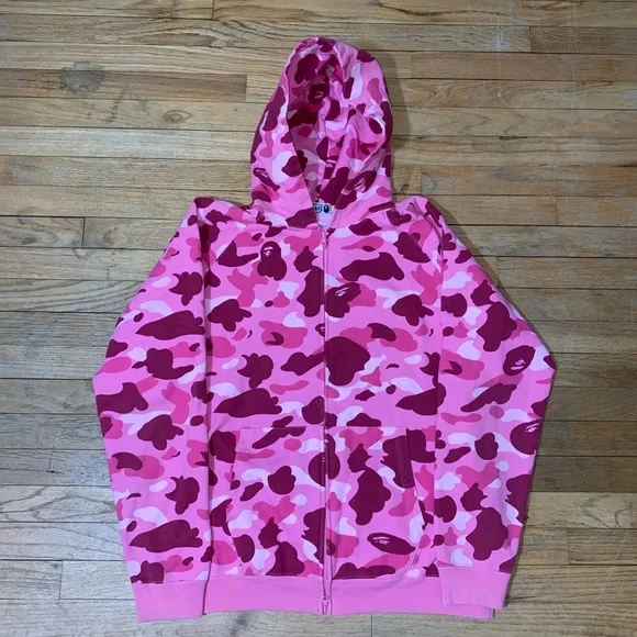 Bape pirate store exclusive pink full zip XL